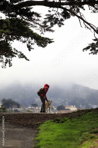 Photography Girl with a dog