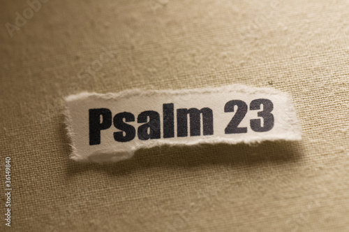 Billede på lærred Psalm 23