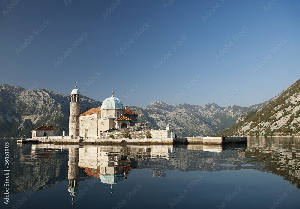church in perast kotor bay montenegro