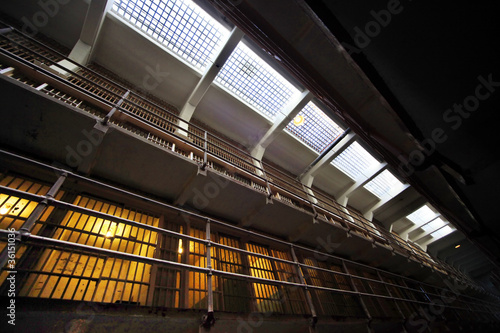 Schilderij op canvas alcatraz jail cells