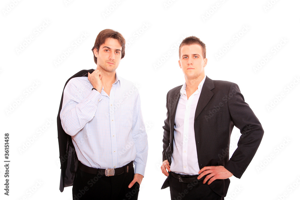 Portrait of business men working together Portrait of business men working together