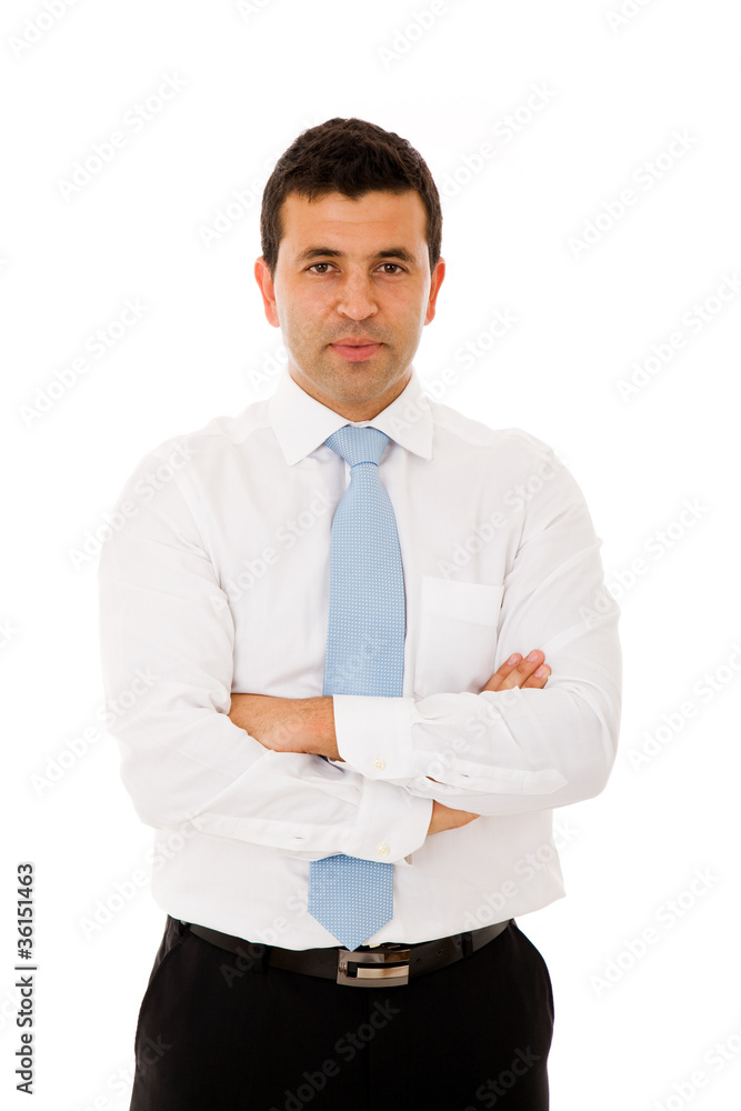 young business man portrait isolated on white young business man portrait isolated on white
