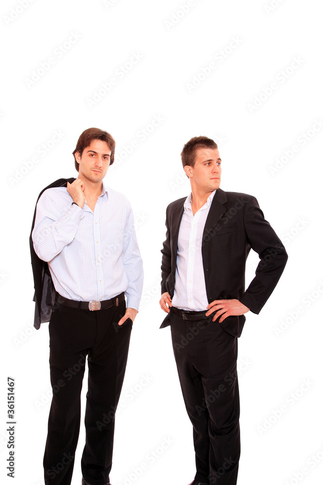 Portrait of  business men working together