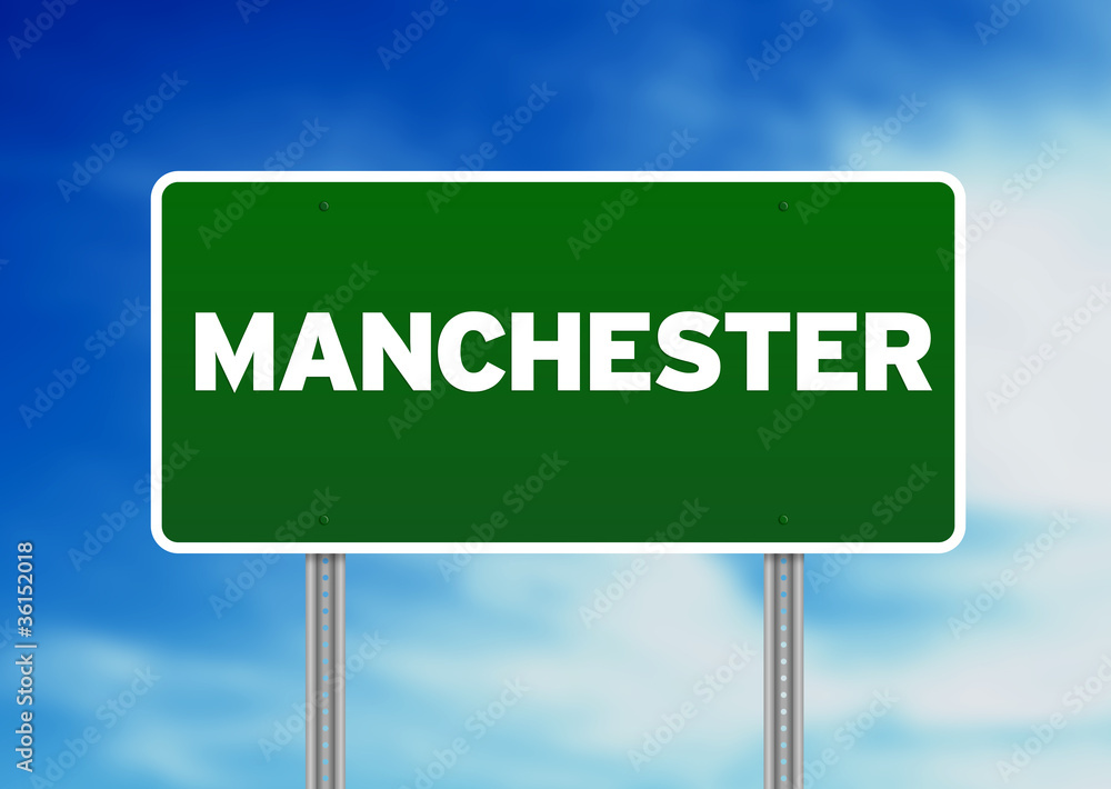 Green Road Sign - Manchester, England Green Road Sign - Manchester, England