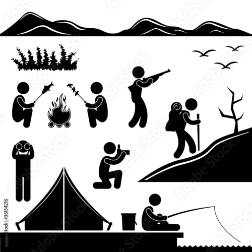 Jungle Trekking Hiking Camping Campfire Adventure