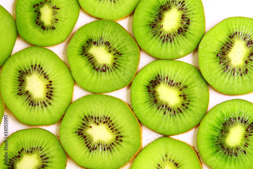 Image of sliced kiwi background