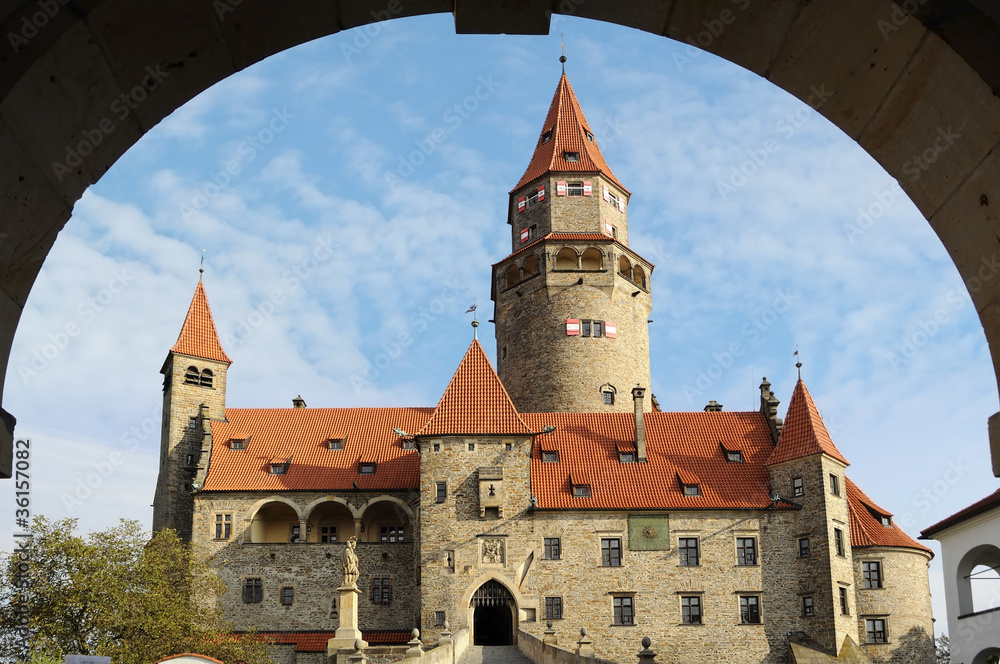 Castle Bouzov. Czech republic