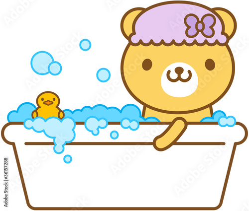 くま　バスタイム