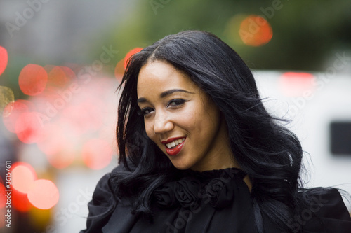 Beautiful Black Woman Smiling
