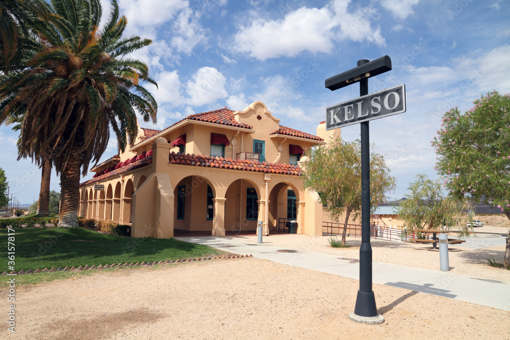 Historic Kelso Depot in the Mojave Desert