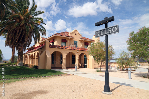 Obraz na płótnie Historic Kelso Depot in the Mojave Desert w salonie