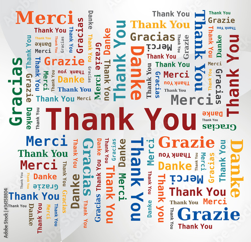 Merci - Thank you - Danke - Grazie - Gracias / Nuage de Mots
