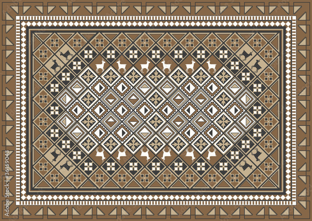 Ethnic Rug Pattern Design