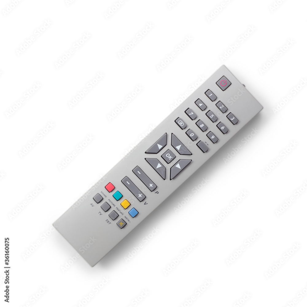 TV remote control isolated TV remote control isolated