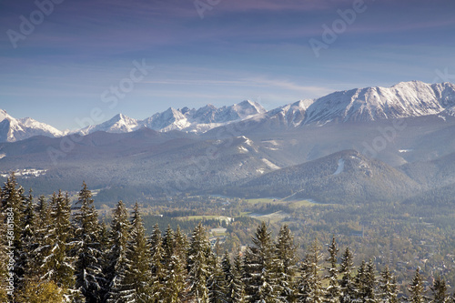 Panoramic view of Tatra Mountain