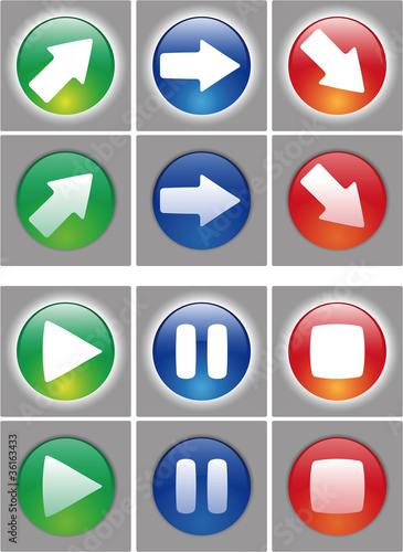 Free Download Arrows and player button Icon set. - GFXLoad