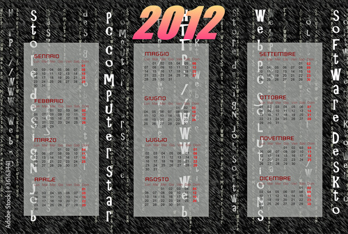 Calendario 2012 photo