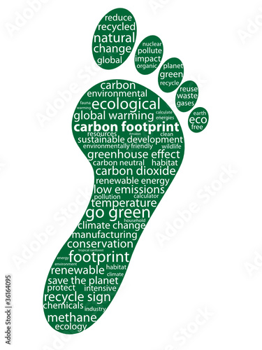"CARBON FOOTPRINT" Tag Cloud (go green ecology neutral dioxide)
