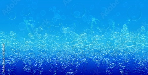 Water bubbles.
