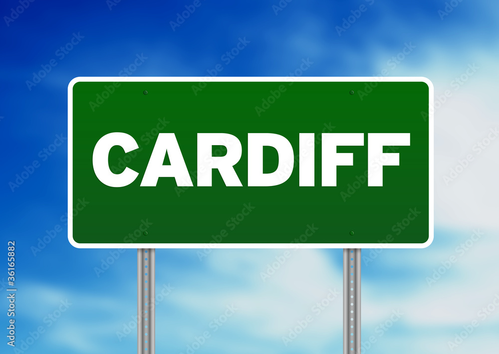 Green Road Sign - Cardiff, England Green Road Sign - Cardiff, England