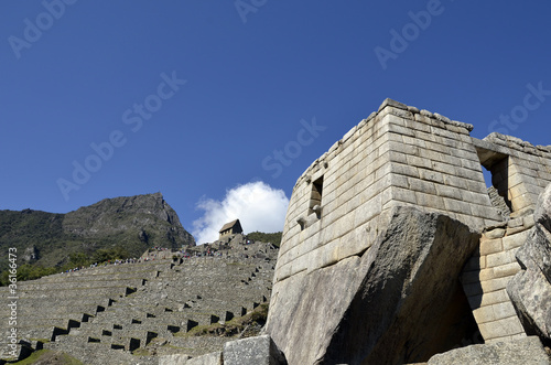 Ancient Inca Sun Temple on Machu Picchu