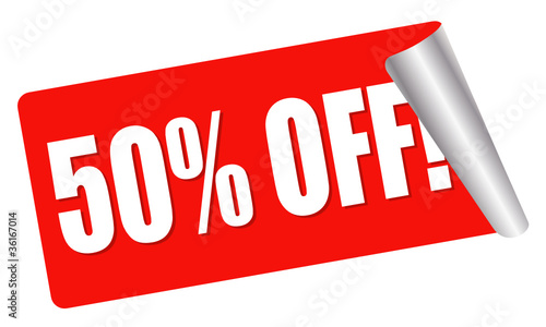 sale - 50 percent off