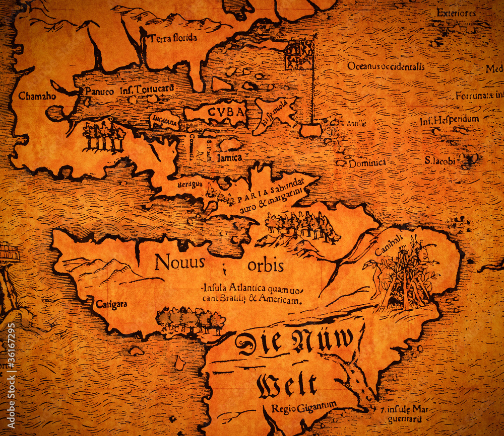 Fototapeta premium vintage map