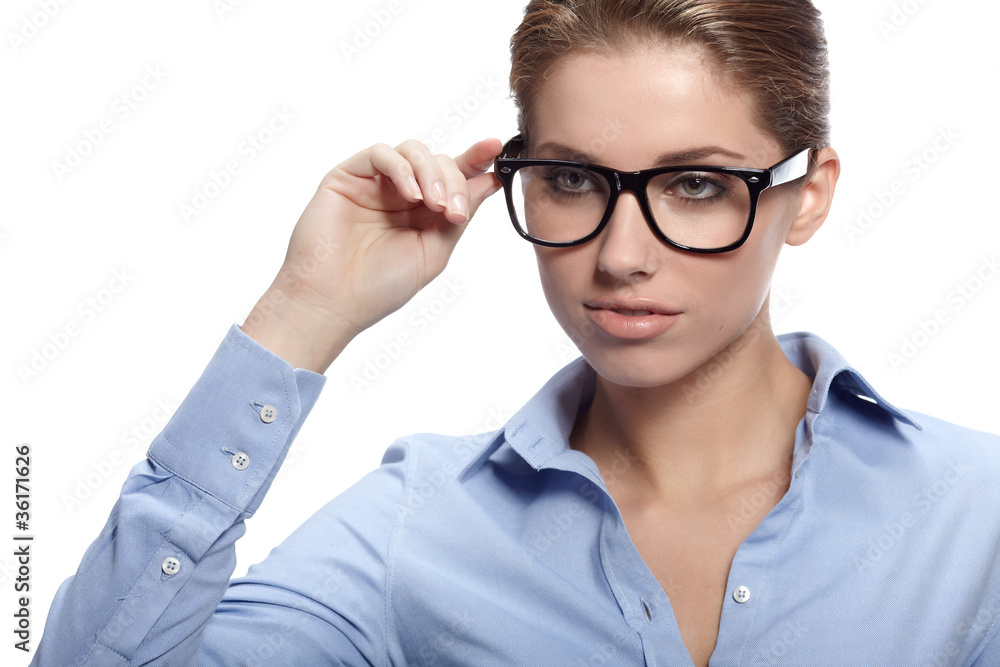 business woman in glasses business woman in glasses