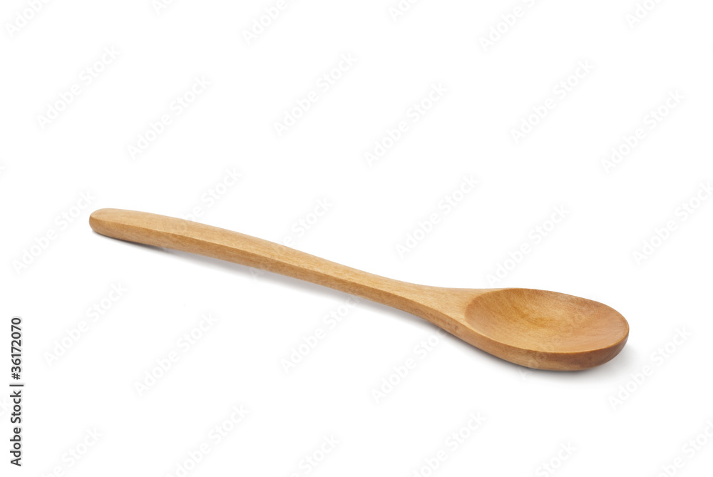 Wooden spoon isolated on a white background Wooden spoon isolated on a white background