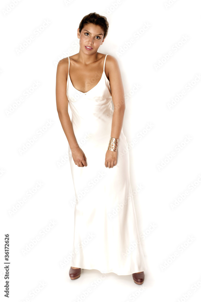 frau mit seiden kleid frau mit seiden kleid