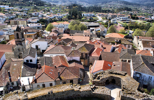 View of Melgaco from castle tower photo