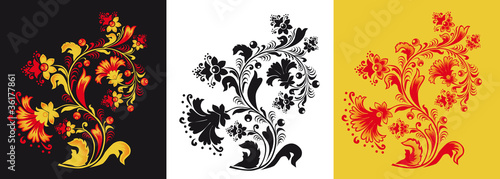 Pattern in style folk national creativity