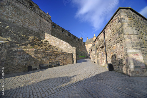 Inside the Edinburgh castle