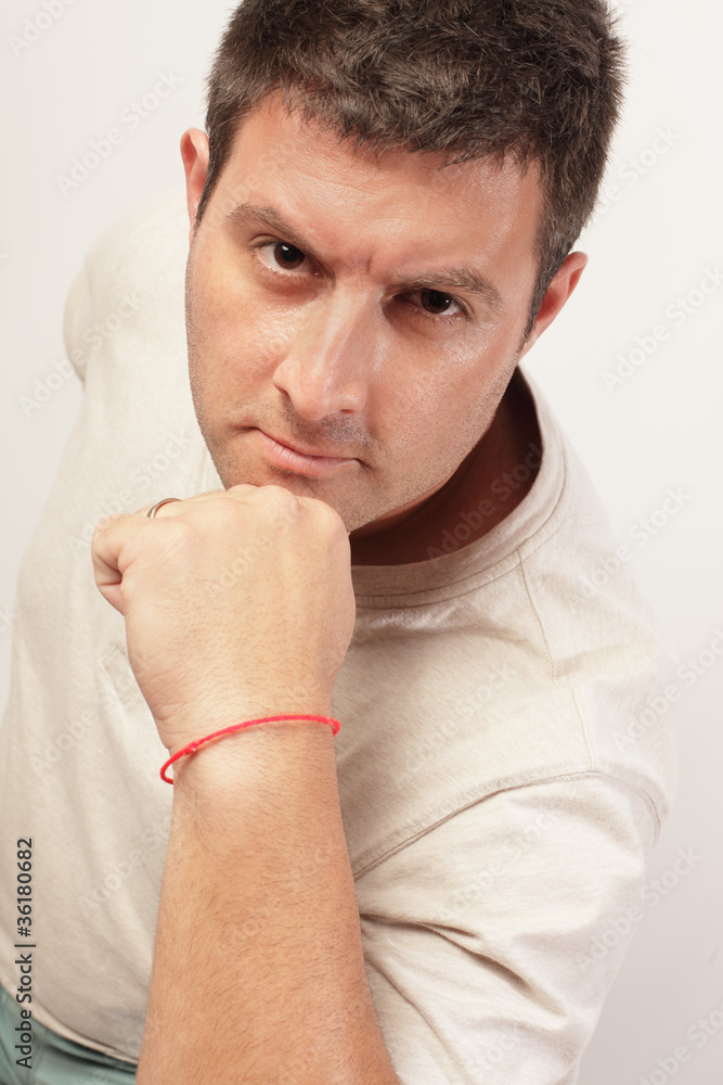 Naklejka premium Handsome man portrait