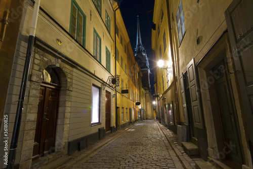 Gamla Stan The Old Town in Stockholm  Sweden