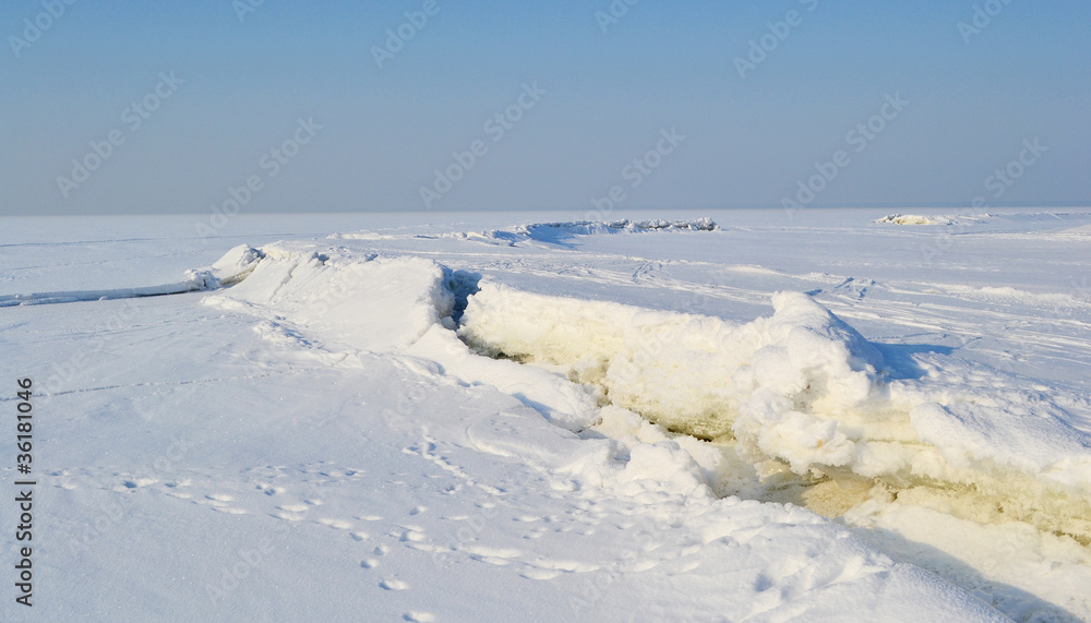 Frozen Gulf of Finland