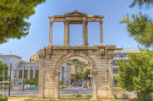 Adrianou Gate in Athens ,Greece