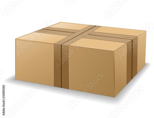 Scatola di Cartone Chiusa-Pacco Postale-Cardboard Box