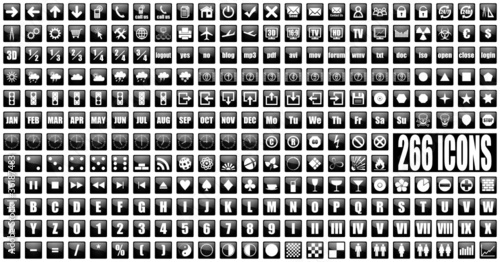 266 icons set