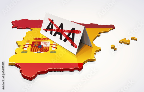 Degradación de la calificación de España photo