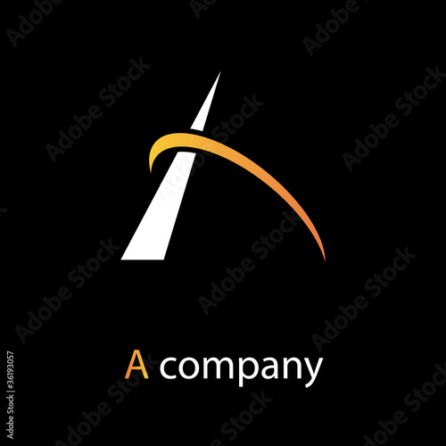 Logo letter A  orbit # Vector