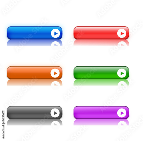 Set 6 buttons of different colors