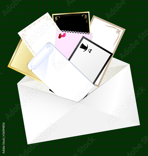 envelope and blank cards