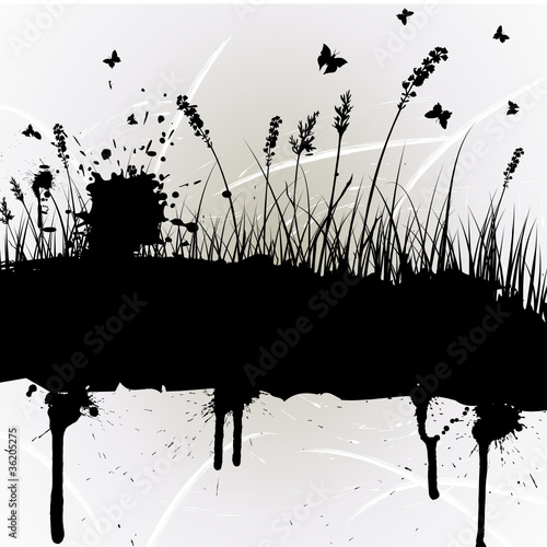 grunge grass