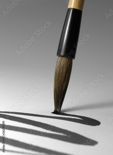 chinese brush tip detail photo