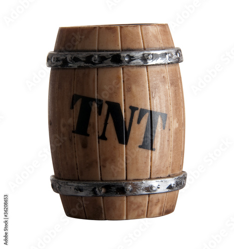 Fotografie Child's toy: barrel of TNT