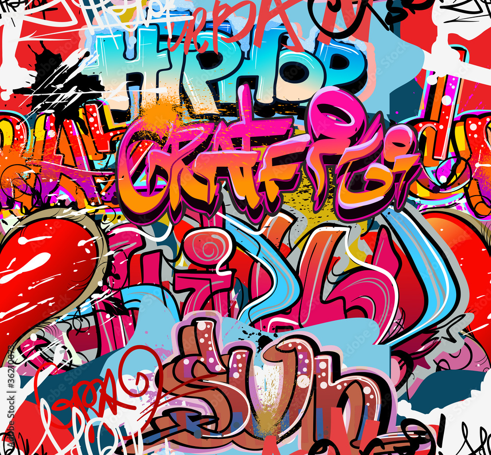 hip hop graffiti background