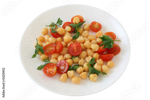 Salad with chick-pea