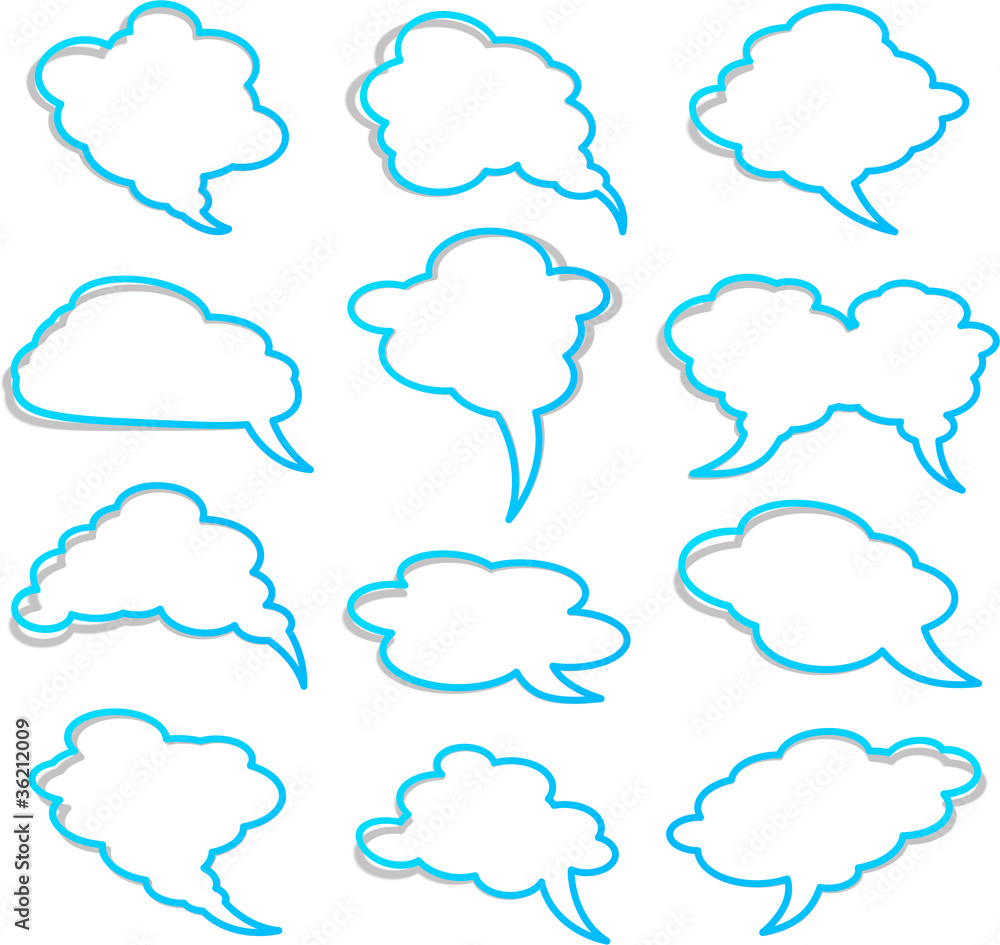 Speech notification paper frames. Speech notification paper frames.