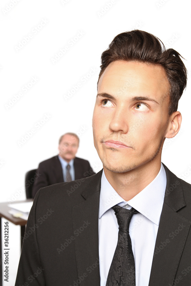 Genervter Mitarbeiter Genervter Mitarbeiter